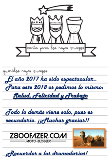 Carta a los reyes magos