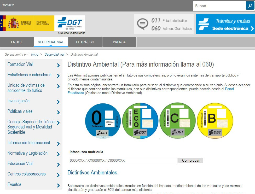Consulta matricula DGT