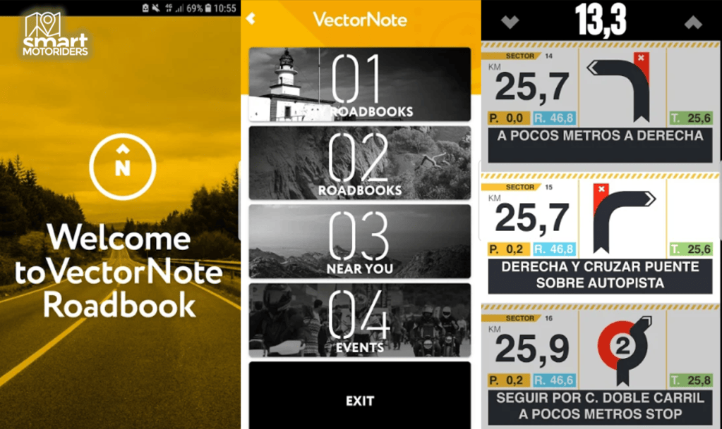 App RoadBook VectorNote